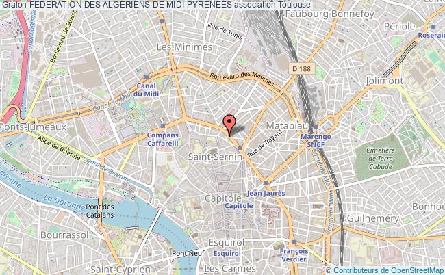 plan association Federation Des Algeriens De Midi-pyrenees Toulouse