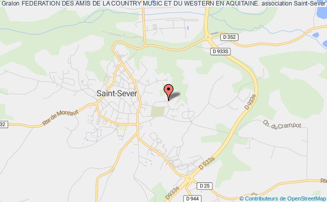plan association Federation Des Amis De La Country Music Et Du Western En Aquitaine. Saint-Sever