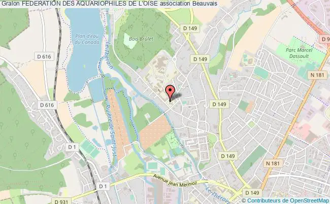plan association Federation Des Aquariophiles De L'oise Beauvais