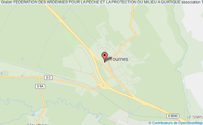 plan association Federation Des Ardennes Pour La Peche Et La Protection Du Milieu A Quatique Tournes