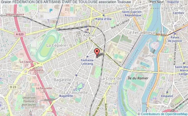 plan association FÉdÉration Des Artisans D'art De Toulouse Toulouse