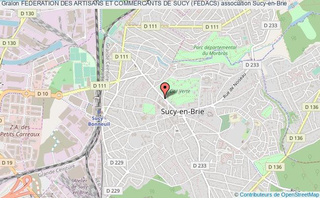 plan association Federation Des Artisans Et Commercants De Sucy (fedacs) Sucy-en-Brie