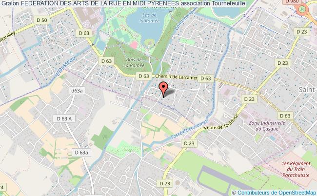 plan association Federation Des Arts De La Rue En Midi Pyrenees Tournefeuille