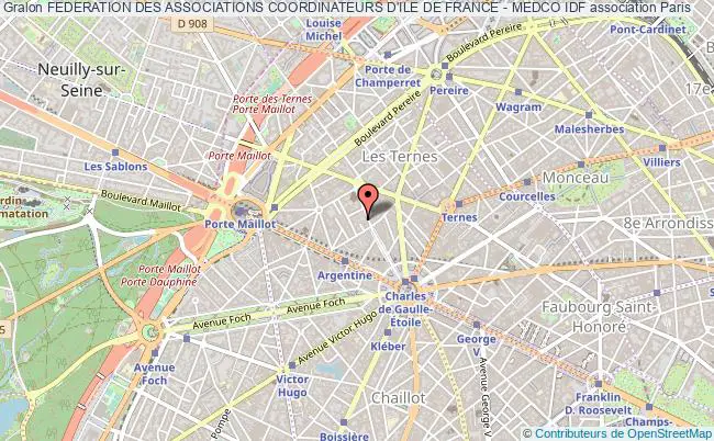 plan association Federation Des Associations Coordinateurs D'ile De France - Medco Idf Paris