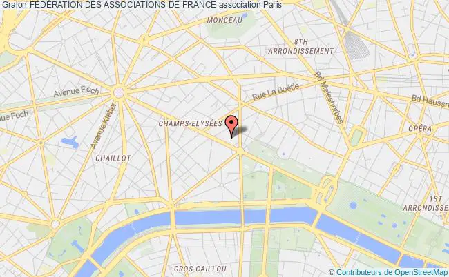 plan association FÉdÉration Des Associations De France Paris