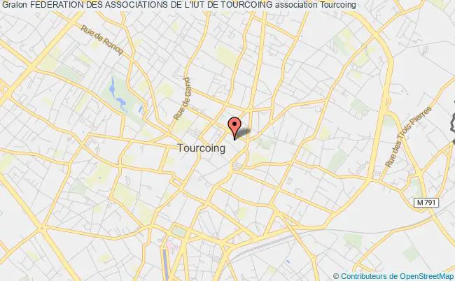 plan association Federation Des Associations De L'iut De Tourcoing Tourcoing