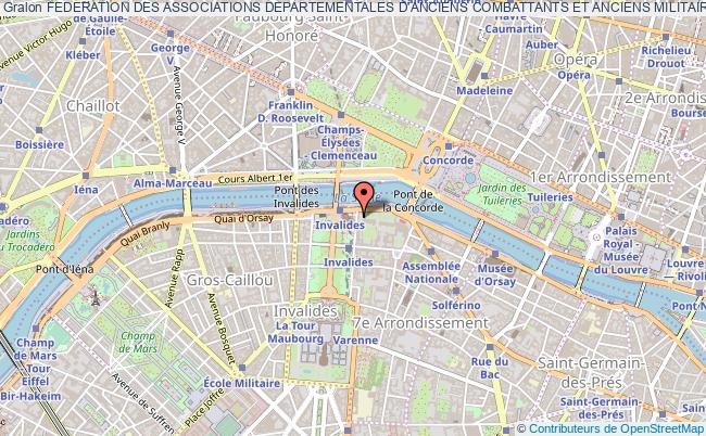 plan association Federation Des Associations Departementales D'anciens Combattants Et Anciens Militaires De La Sncf Paris