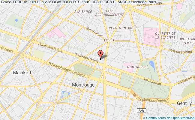 plan association Federation Des Associations Des Amis Des Peres Blancs Paris