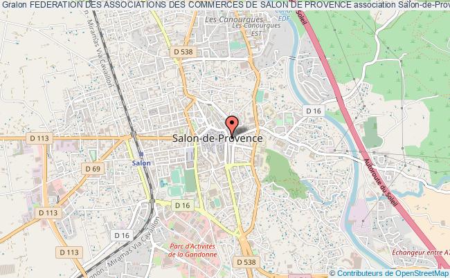 plan association Federation Des Associations Des Commerces De Salon De Provence Salon-de-Provence