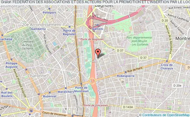 plan association Federation Des Associations Et Des Acteurs Pour La Promotion Et L'insertion Par Le Logement (fapil) Paris