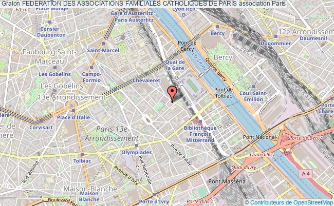 plan association Federation Des Associations Familiales Catholiques De Paris Paris