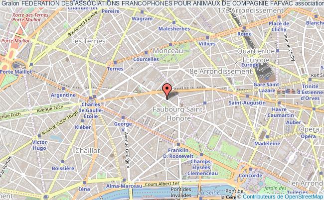 plan association Federation Des Associations Francophones Pour Animaux De Compagnie Fafvac Paris