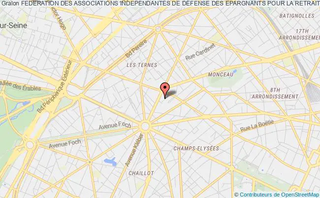 plan association Federation Des Associations Independantes De Defense Des Epargnants Pour La Retraite - Faider Paris
