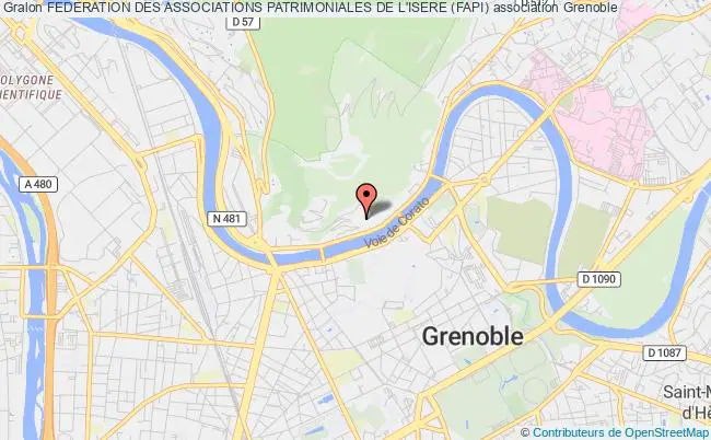 plan association Federation Des Associations Patrimoniales De L'isere (fapi) Grenoble