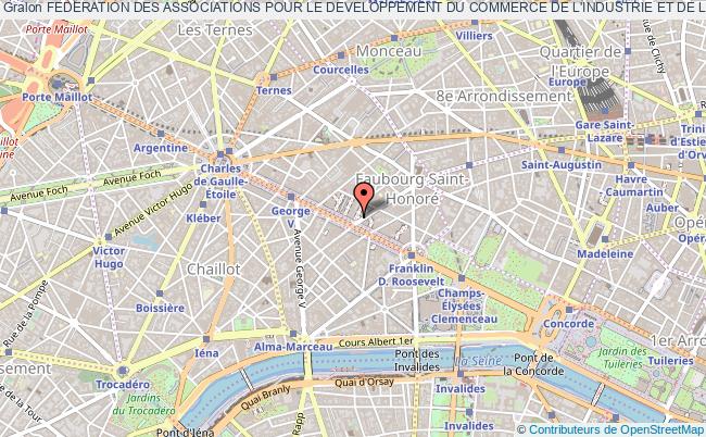 plan association Federation Des Associations Pour Le Developpement Du Commerce De L'industrie Et De L'artisanat  En Afrique (fadcia) Paris