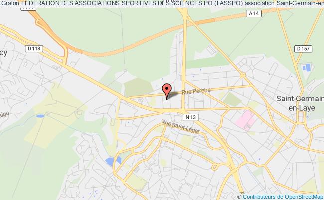plan association Federation Des Associations Sportives Des Sciences Po (fasspo) Saint-Germain-en-Laye