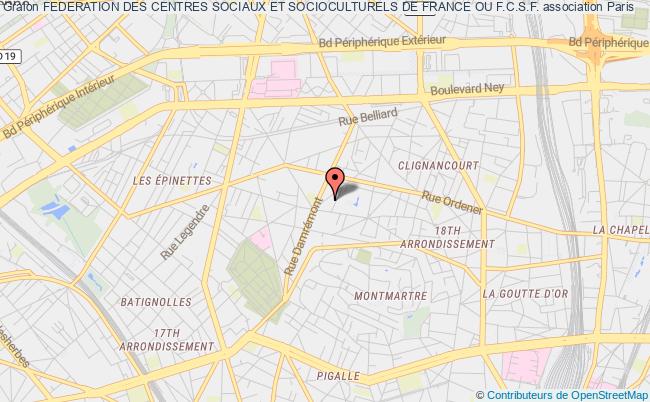 FEDERATION DES CENTRES SOCIAUX ET SOCIOCULTURELS DE FRANCE OU F.C.S.F.