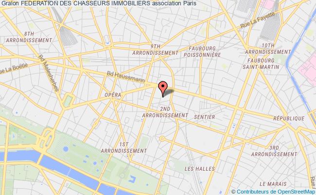 plan association Federation Des Chasseurs Immobiliers Paris
