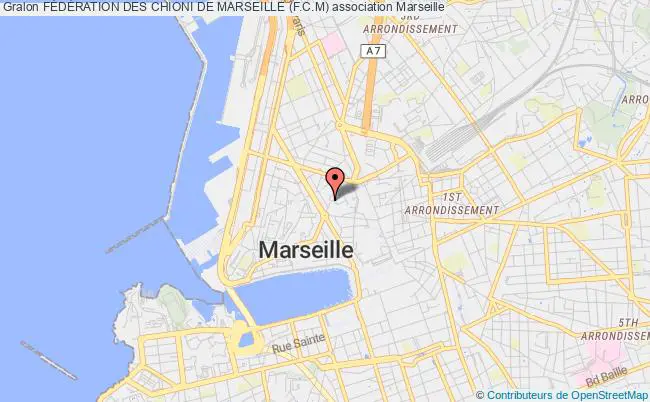 plan association FÉdÉration Des Chioni De Marseille (f.c.m) Marseille 2