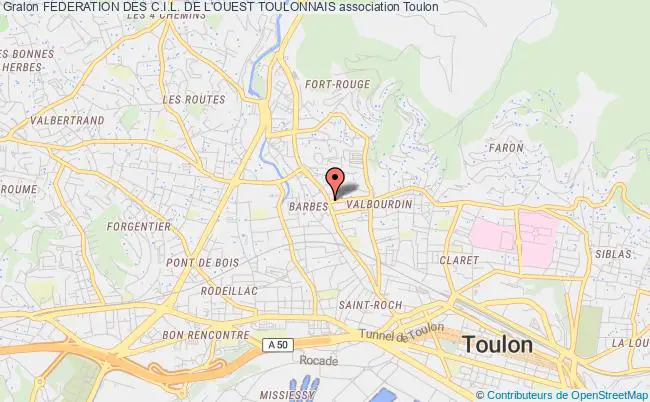 plan association Federation Des C.i.l. De L'ouest Toulonnais Toulon