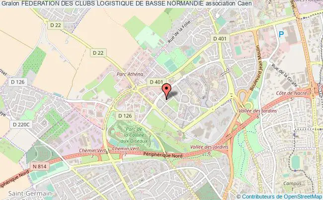 plan association Federation Des Clubs Logistique De Basse Normandie Caen