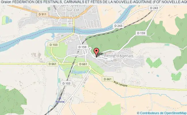plan association FÉdÉration Des Festivals, Carnavals Et FÊtes De La Nouvelle-aquitaine (fcf Nouvelle-aquitaine) Penne-d'Agenais