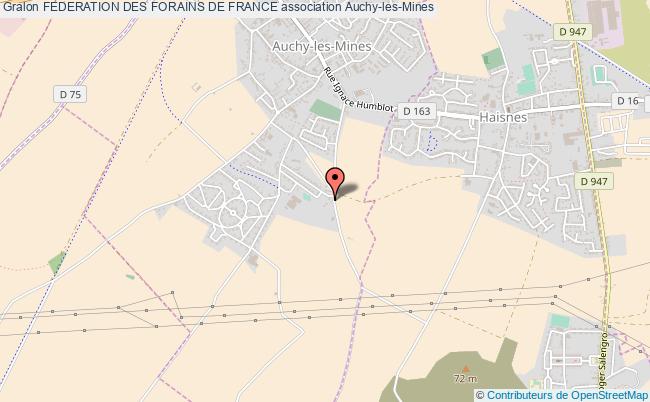 plan association Federation Des Forains De France Auchy-les-Mines
