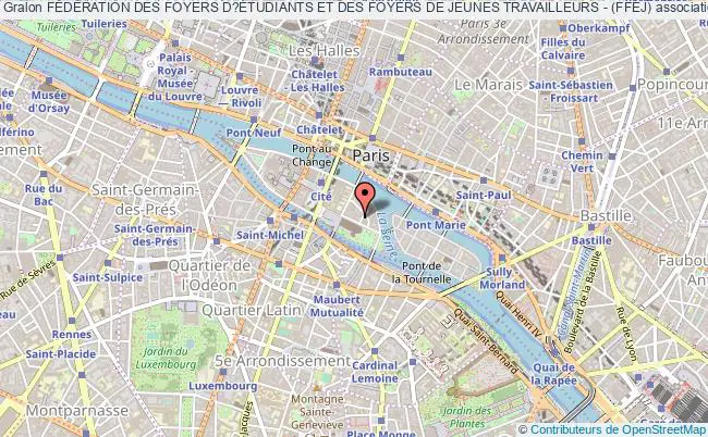 plan association FÉdÉration Des Foyers D?Étudiants Et Des Foyers De Jeunes Travailleurs - (ffej) PARIS