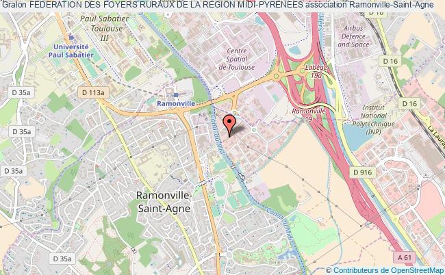 plan association Federation Des Foyers Ruraux De La Region Midi-pyrenees Ramonville-Saint-Agne