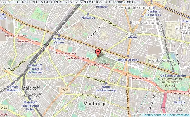 plan association Federation Des Groupements D?employeurs Judo Paris