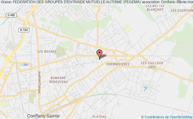plan association Federation Des Groupes D'entraide Mutuelle Autisme (fegema) Conflans-Sainte-Honorine