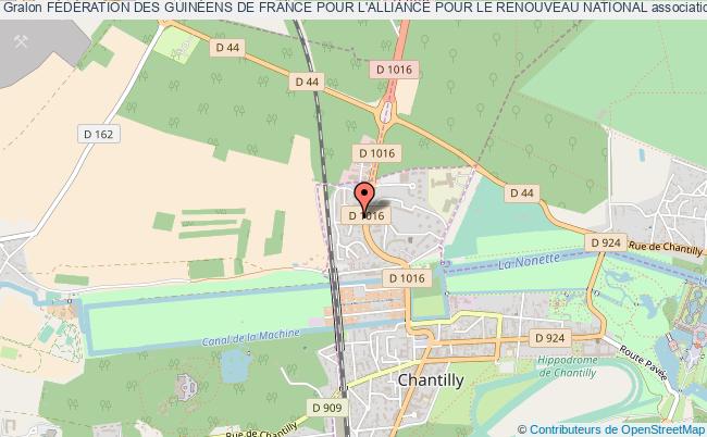 plan association FÉdÉration Des GuinÉens De France Pour L'alliance Pour Le Renouveau National Chantilly