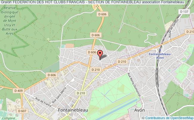 plan association Federation Des Hot Clubs Francais - Section De Fontainebleau Fontainebleau