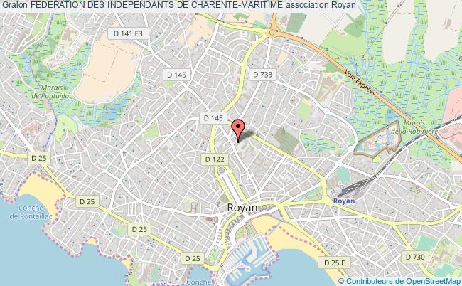 plan association Federation Des Independants De Charente-maritime Royan