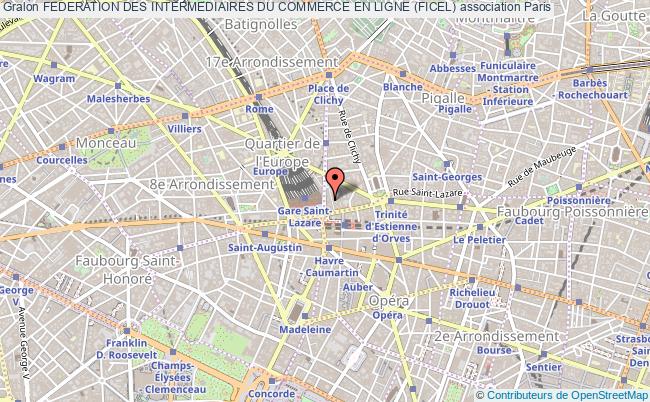 plan association Federation Des Intermediaires Du Commerce En Ligne (ficel) Paris