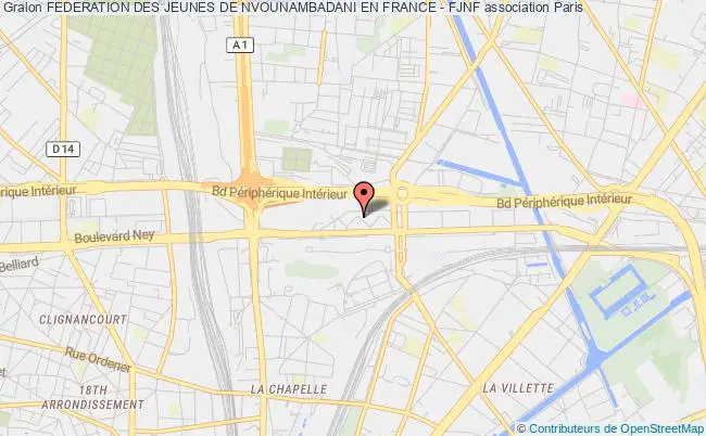 plan association Federation Des Jeunes De Nvounambadani En France - Fjnf Paris