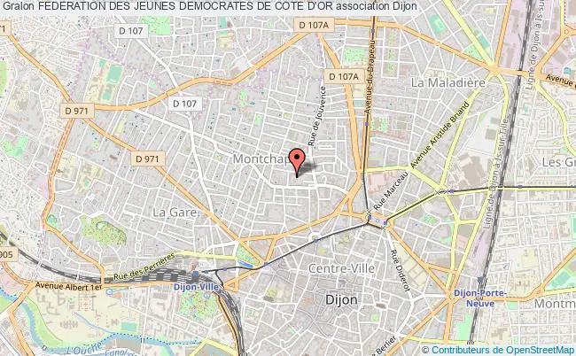 plan association Federation Des Jeunes Democrates De Cote D'or Dijon