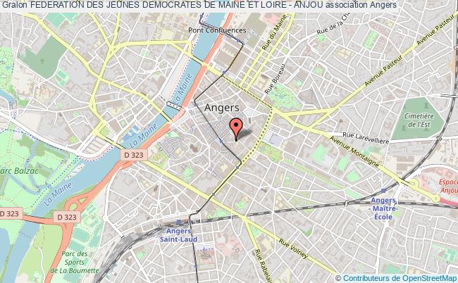 plan association Federation Des Jeunes Democrates De Maine Et Loire - Anjou Angers