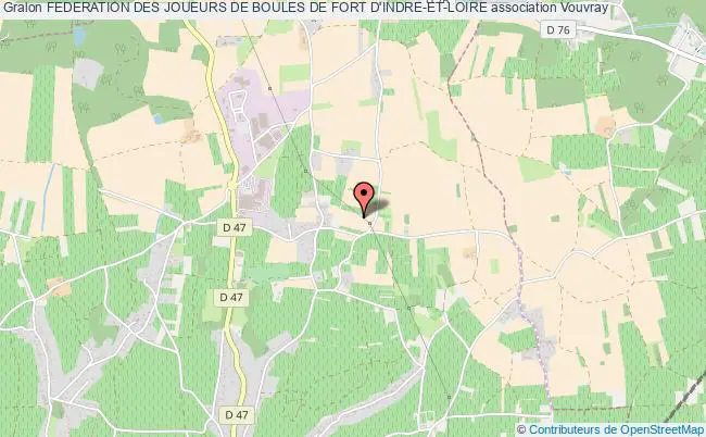 plan association Federation Des Joueurs De Boules De Fort D'indre-et-loire Vouvray