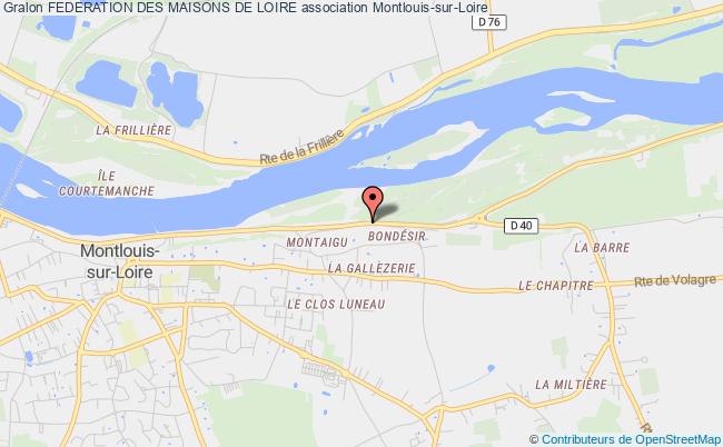 plan association Federation Des Maisons De Loire Montlouis-sur-Loire