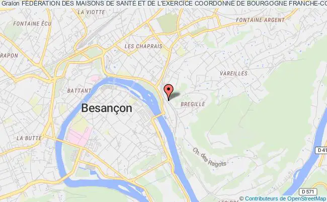 plan association FÉdÉration Des Maisons De SantÉ Et De L'exercice CoordonnÉ De Bourgogne Franche-comtÉ Besançon