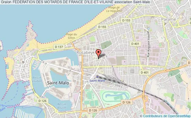 plan association FÉdÉration Des Motards De France D'ile-et-vilaine Saint-Malo