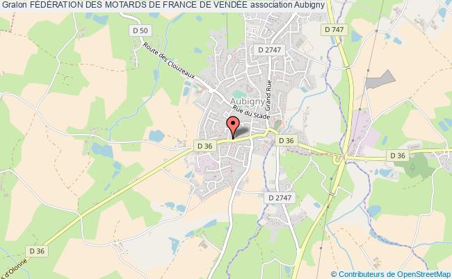 plan association FÉdÉration Des Motards De France De VendÉe Aubigny-Les Clouzeaux