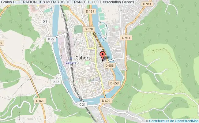 plan association FÉdÉration Des Motards De France Du Lot Cahors