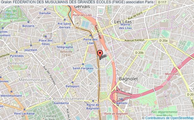 plan association FÉdÉration Des Musulmans Des Grandes Écoles (fmge) Paris