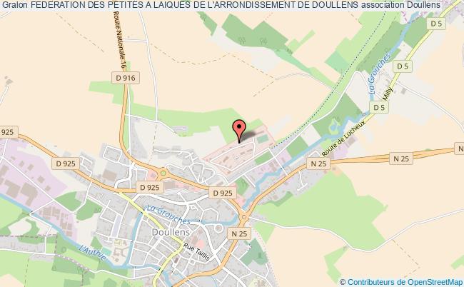 plan association Federation Des Petites A Laiques De L'arrondissement De Doullens Doullens