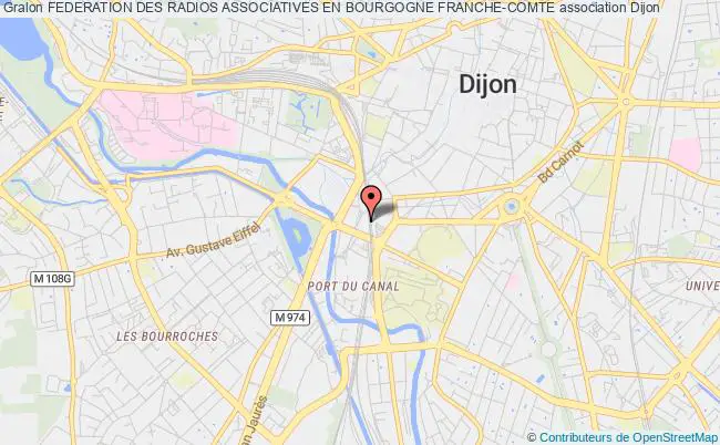 plan association Federation Des Radios Associatives En Bourgogne Franche-comte Dijon