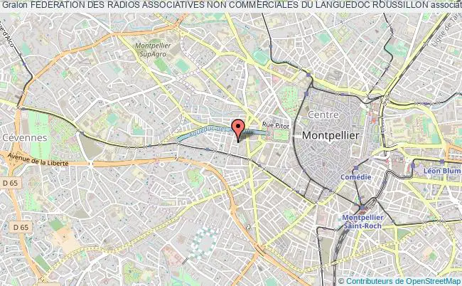 plan association Federation Des Radios Associatives Non Commerciales Du Languedoc Roussillon Montpellier