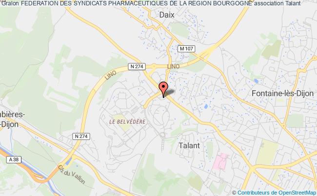 plan association Federation Des Syndicats Pharmaceutiques De La Region Bourgogne Talant