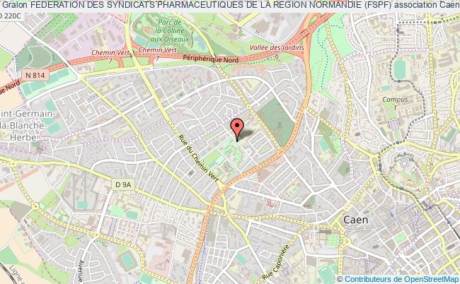 plan association Federation Des Syndicats Pharmaceutiques De La Region Normandie (fspf) Caen